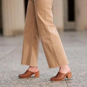 Nisolo All-Day Heeled Mule size 8.5 in Brandy (never worn)